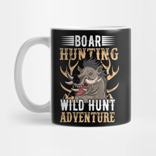 Boar Hunting Wild Hunt Adventure Mug